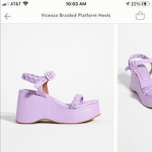Vicenza platform shoes (from anthropologie) purple size 38/US 7